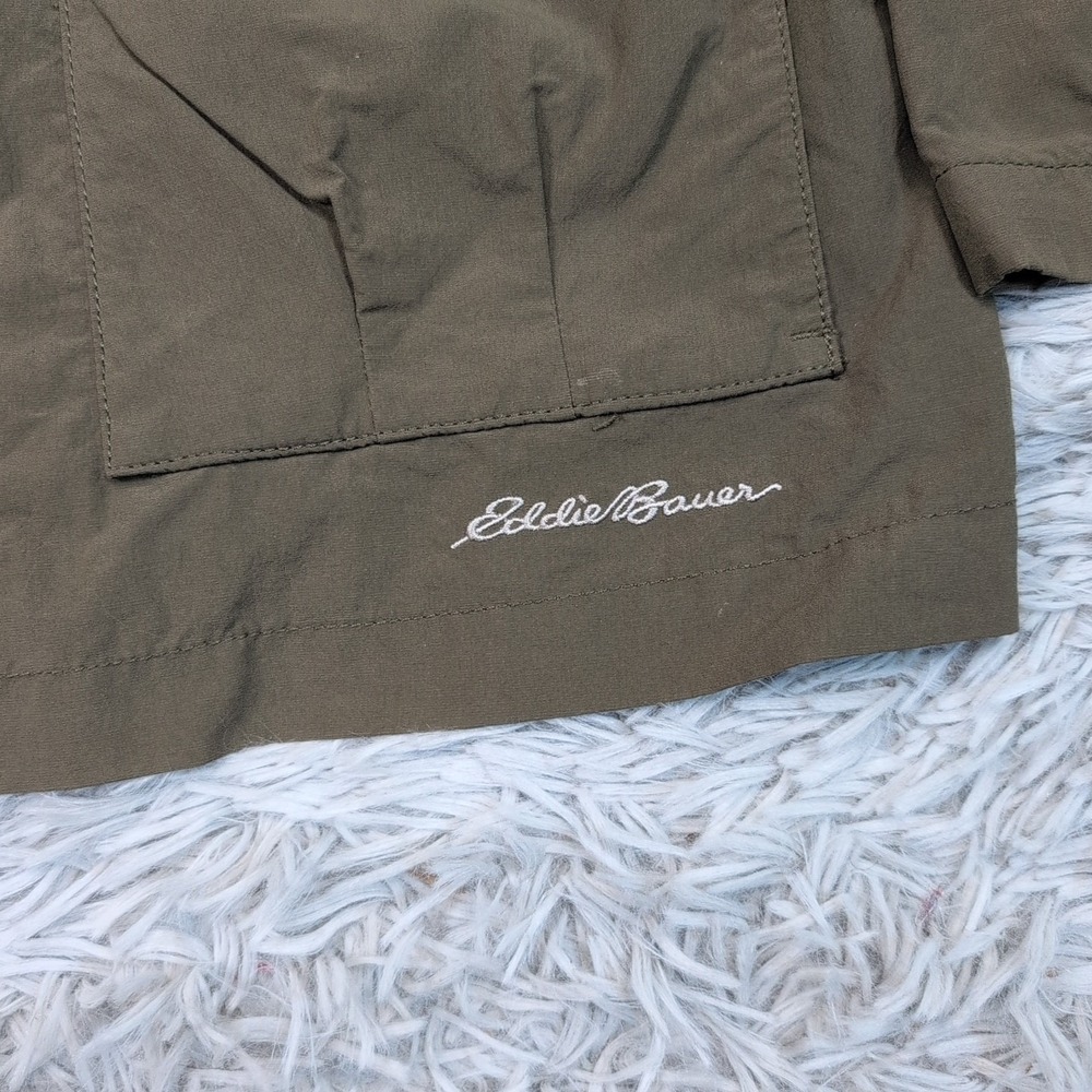 Eddie Bauer Jacket Womens S Green Travex Coat Zip Up Comfort Pockets Gorpcore - Picture 11 of 13